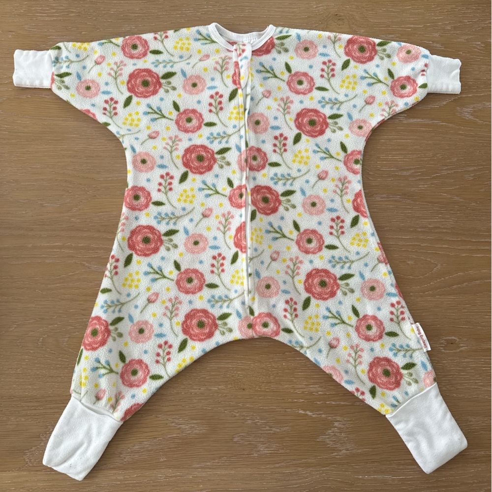 Sleeping Baby Flying Squirrel Fleece Sleep Sack Pajama Small 12-24 months